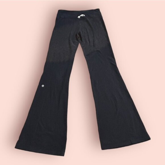 Lululemon groove leggings size 6 reversible red‎ grey and black - Picture 6 of 10